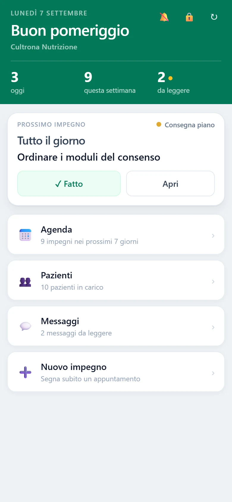 La giornata in due secondi, appena apri.